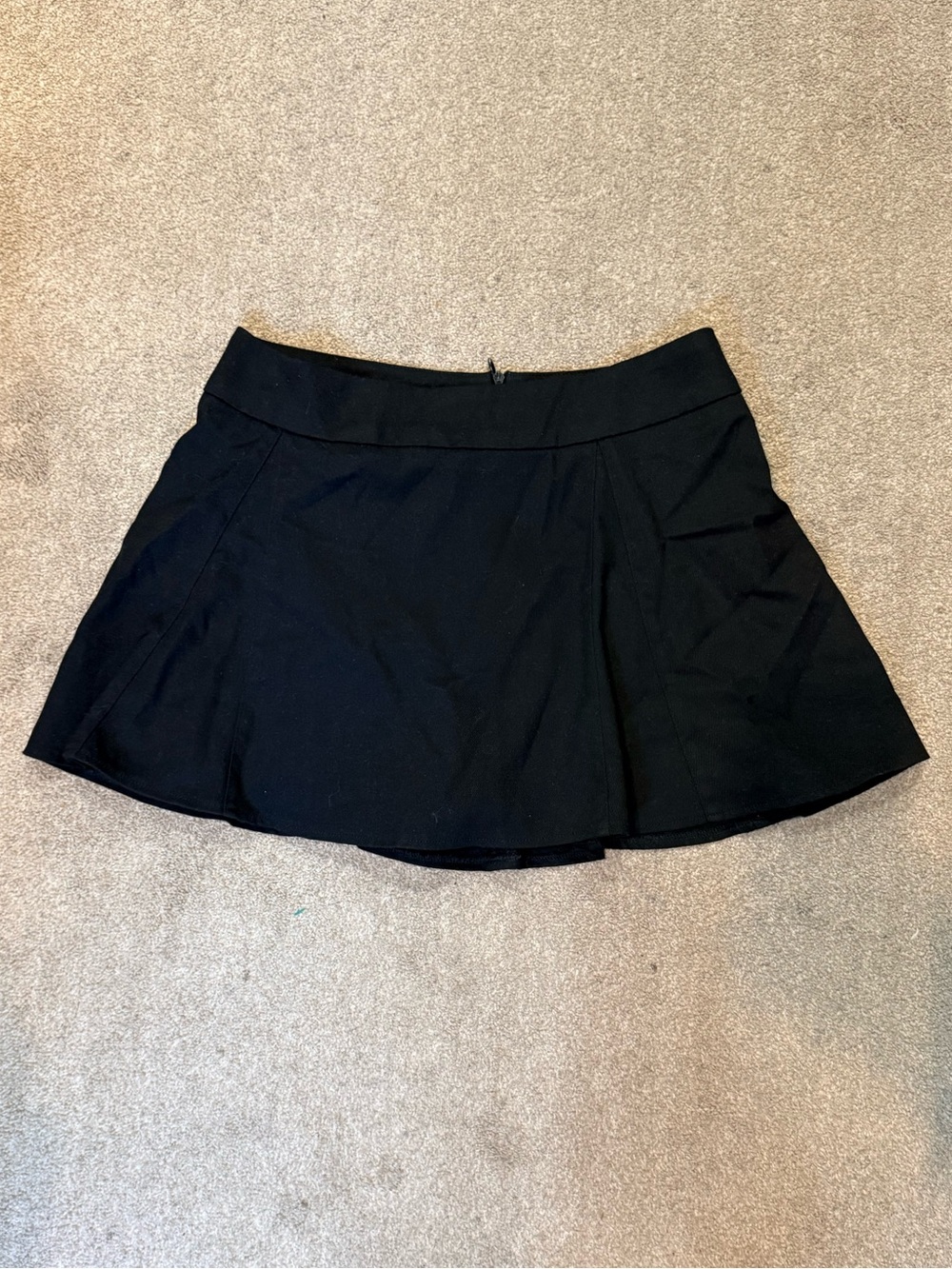 John Galt Black Low Rise Skater Skort One Size